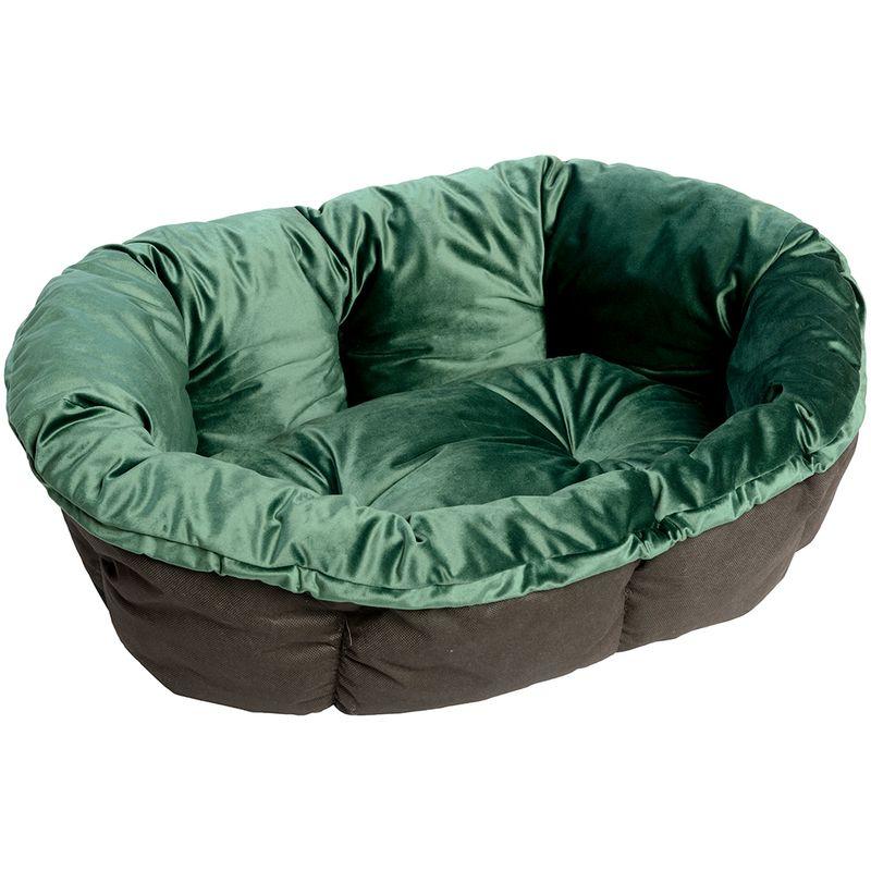 Ferplast Green Velvet Sofa Cover for Siesta Deluxe Dog Basket